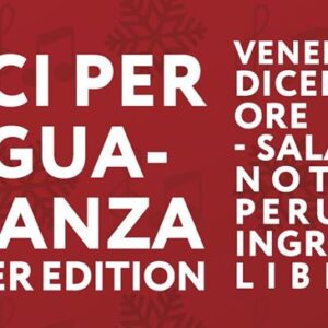 locandina concerto Voci per l'uguaglianza