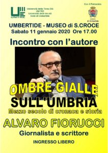 Umbertide, a Santa Croce incontro col giornalista e scrittore Alvaro Fiorucci