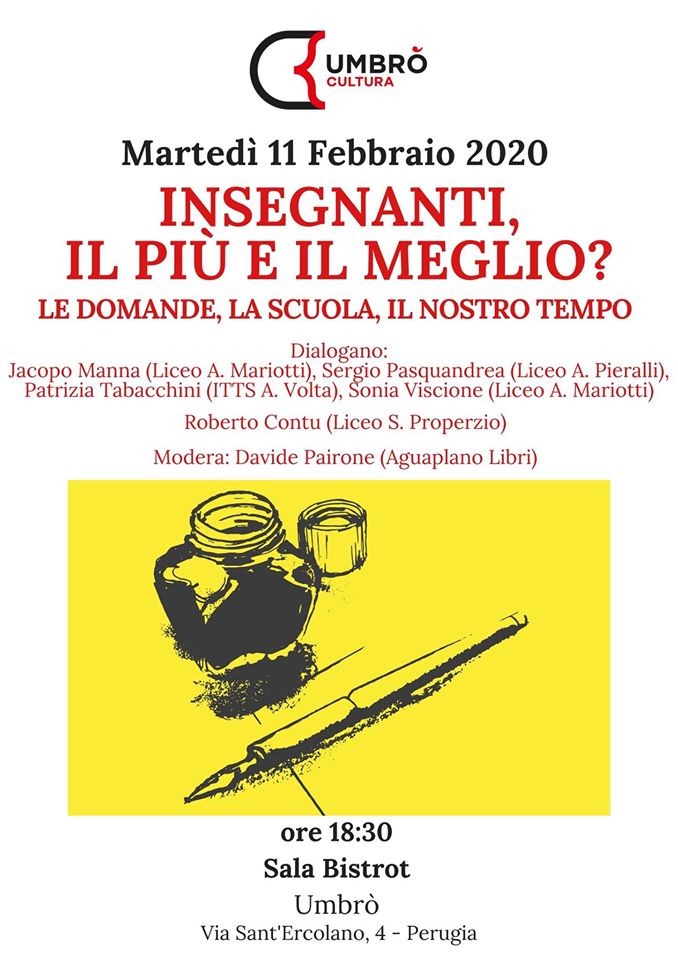 Insegnanti, il più e il meglio? Le domande, la scuola, il nostro tempo