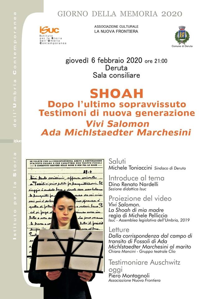 locandina Shoah. Dopo l’ultimo sopravvissuto. Testimoni di nuova generazione