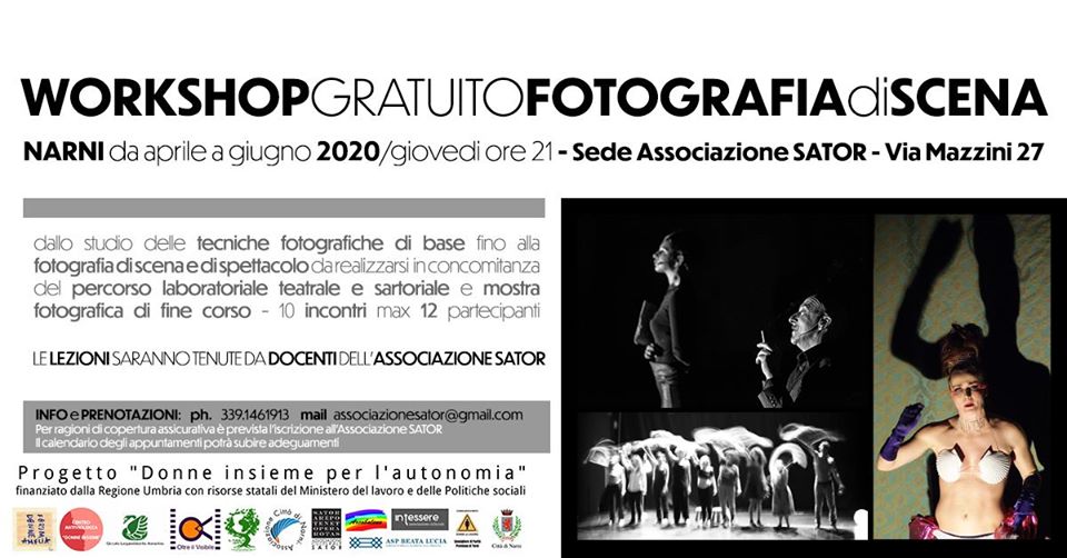 Workshop gratuito di fotografia di scena