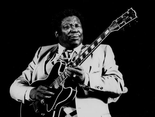 BB KING - Scansione stampa fotografica dell'archivio di Mimmo Rossi. Riproduzione riservata su gentile concessione di Simone Rossi.